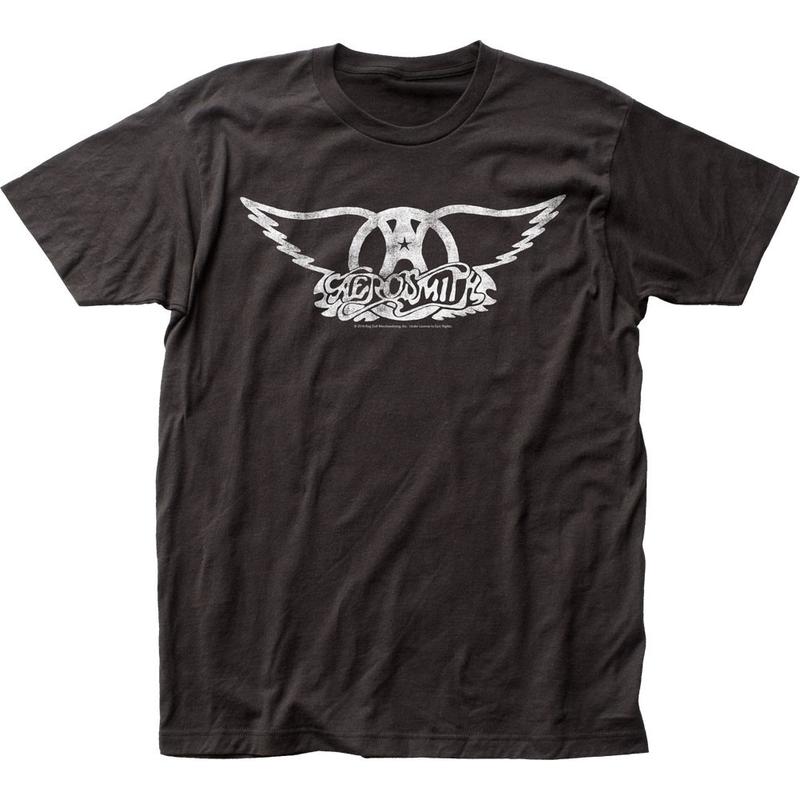 Aerosmith Logo Unisex T-shirt Music Classic Concert Rock N Roll Band Tee New Black