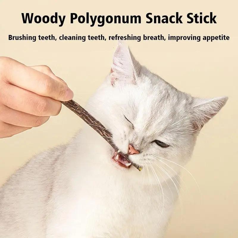 10Pcs Natural Catnip Pet Cat Molar Toothpaste Stick Cat Kitten Chew Toys Pet Supplies Cat Snacks Sticks Healthy Pet Accessories