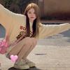 2025 Women's Loose Plus Size Fleece-Lined Sweatshirt - Versatile Spring & Autumn Petite Round Neck Hot Seller Top