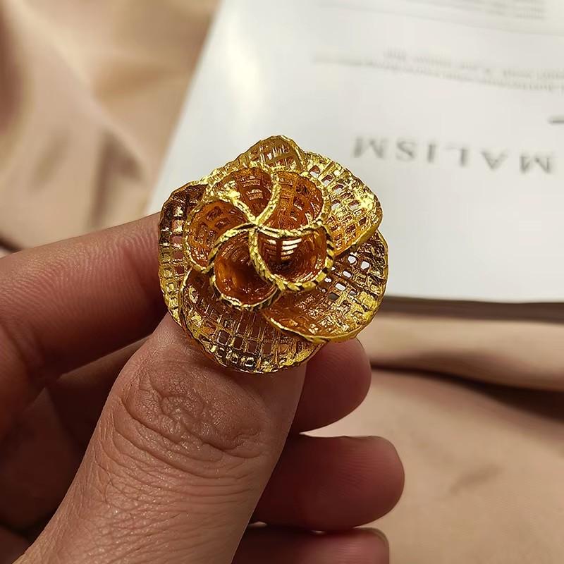 NEW Ethiopian Olive Leaf Ring for Women/Girls Gold Color Charm Party Jewelry African Arab Items
