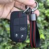 Защита для брелока для Jeep Cherokee Limited Grand Compass Dodge Journey Hellcat Chrysler 300C II Силиконовый чехол для ключа Держатель брелока
