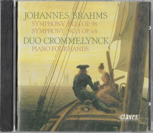 CD ИОГАННЕС БРАМС - Симфонии 4 и 1 для фортепиано F CD509012 Claves 1990 Швейцария ObiClassical Б/у