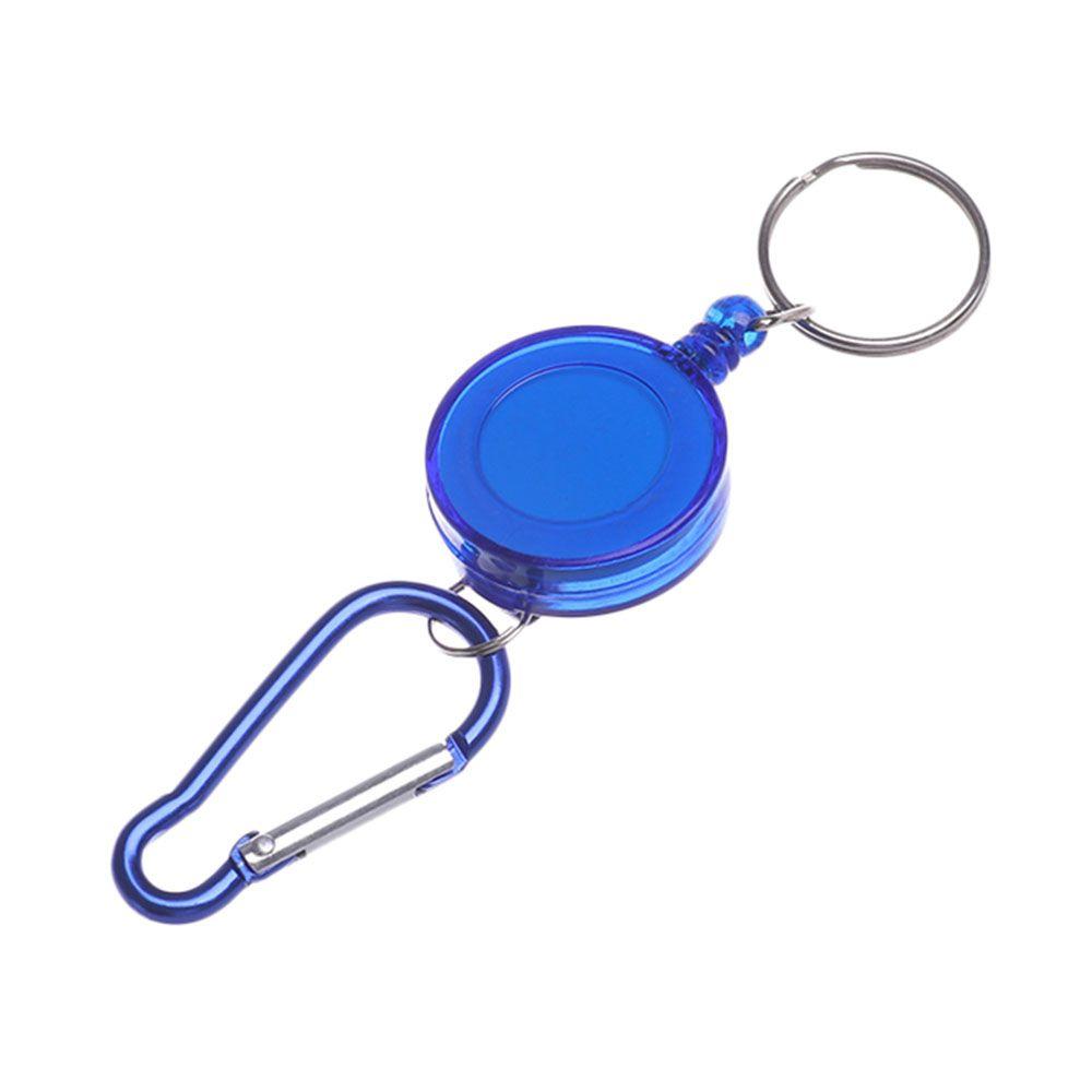 Portable Gourd Buckle Badge Retractable Key Chain Fishing Key Ring Keychain Pendant ID Card Holder