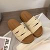 Thick Bottom Heightening Outer Slippers Women's 2025 Summer New High-end Skirt Non-slip Breathable Beach Cool Slippers