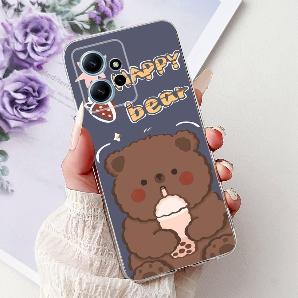 For Xiaomi Redmi Note 12 4G Case Cute Cartoon Girls Cover Soft TPU Phone Case For Redmi Note 12 Note12 4G 5G Fundas Bumper