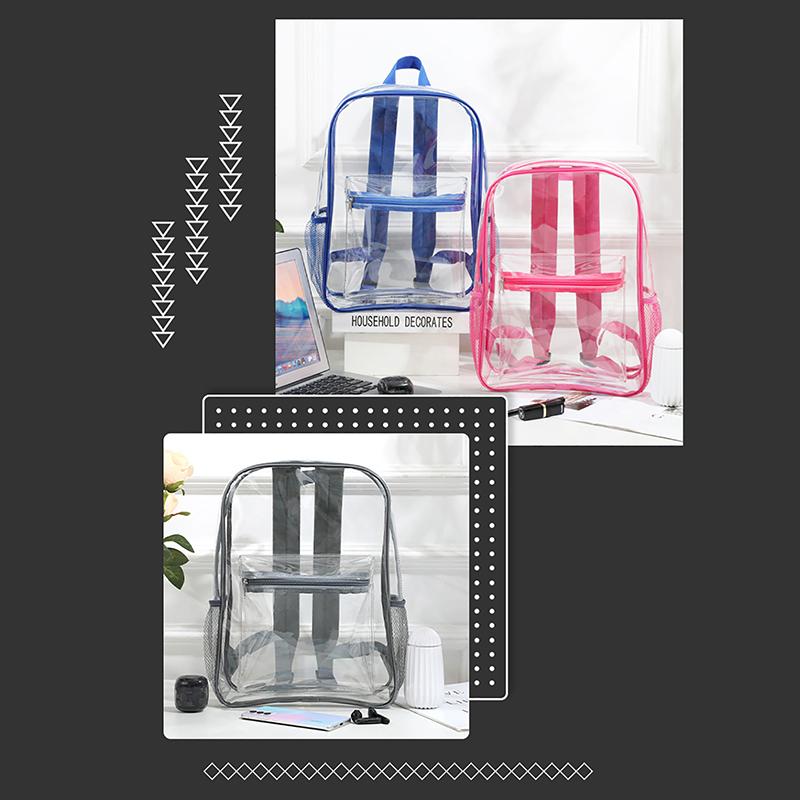 Прозрачный Рюкзак Маленькая Простая Сумка на Молнии Летняя Универсальная Прозрачная ПВХ Сумка-Тоут Кошелек Сумка для Телефона