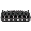 Electric Guitar Bridge 6 Strings GA890 Fixed Metal for Guitarist Musical Accessory Black
