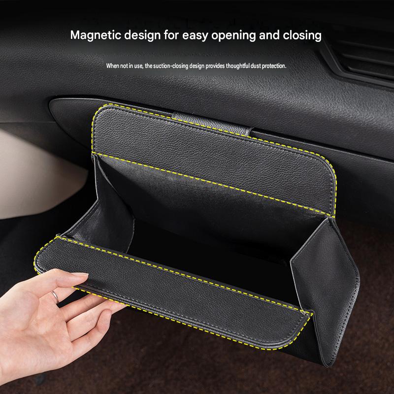 Car Seat Back Hanging Bag Multipurpose Auto Organizer Hanging Car Document Holder Multi-Pocket Bottle Bag Storage Box
