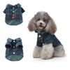 Cute Striped Dog Tuxedo Tailcoat Wedding Outfit Gentleman Pet Suit with Bow Tie for French Bulldog Halloween Costume