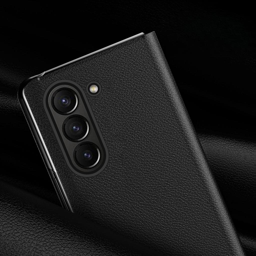 Full Protection Wallet Case for Samsung Galaxy Z Fold 5 Fold5 5G Fold 3 4 2 Fold3 Fold4 Fold2 Matte Feeling Leather Card Holder