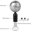 Universal Aluminum Alloy Car Auto Gear Manual Shift Knob Adapter Black for Non Threaded Shifters M12x1.25 M10x1.5