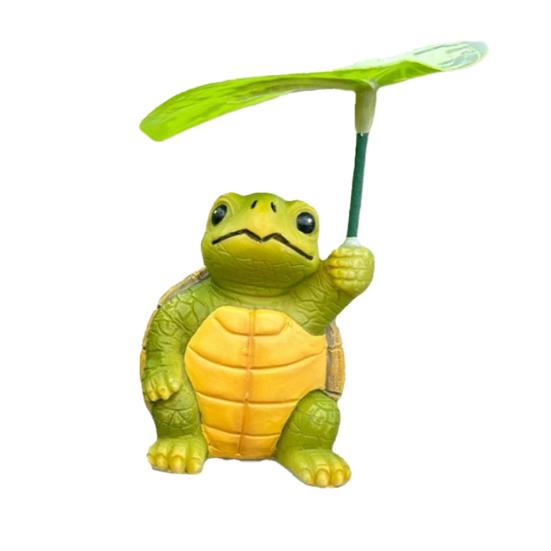 Садовое украшение Мультяшный слон Черепаха Лягушка Дизайн Водонепроницаемая полимерная скульптура животного Декор для сада Патио Балкона