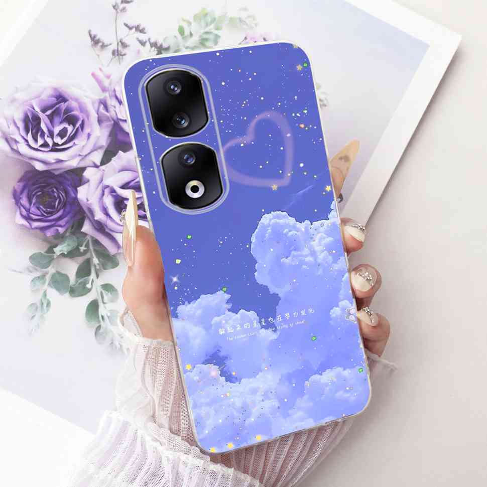 For Honor 90 Pro 5G 6.78" Case Fashion Painted Butterfly Silicone TPU Back Cover For Honor 90Pro 90 PRO 5G REP-AN00 Phone Cases