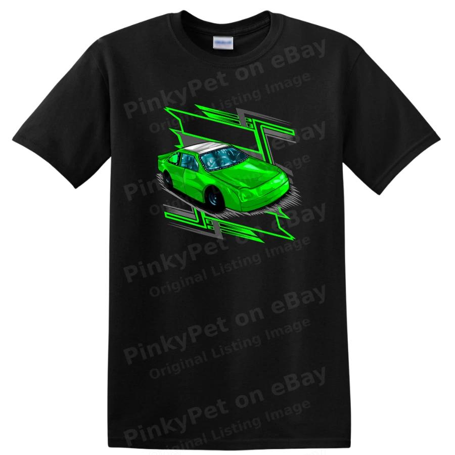 Green Racing Car T Shirt Cool Race Car Graphic Tee Gift for Car Lovers