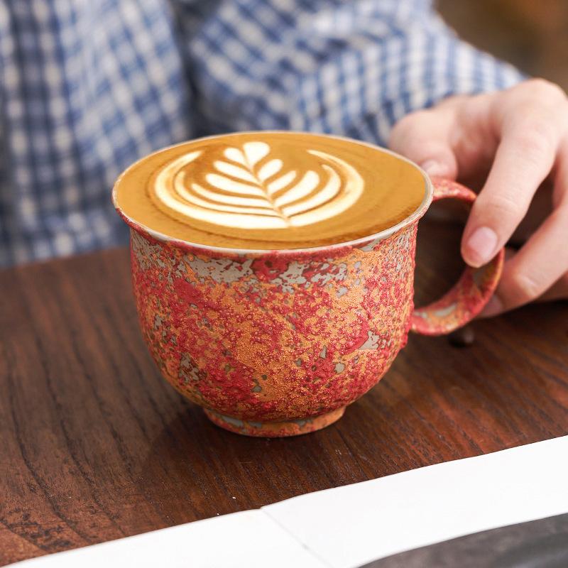 Керамическая кофейная чашка в скандинавском стиле, для послеобеденного чая, для американского латте, для латте, чашка-цветок, креативная кружка, бытовая чашка
