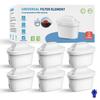 Фильтры-картриджи WaterJingYi для фильтров Maxtra BRITA MAXTRA - Фильтр-кувшин с высокой степенью очистки - Упаковка 6 шт.