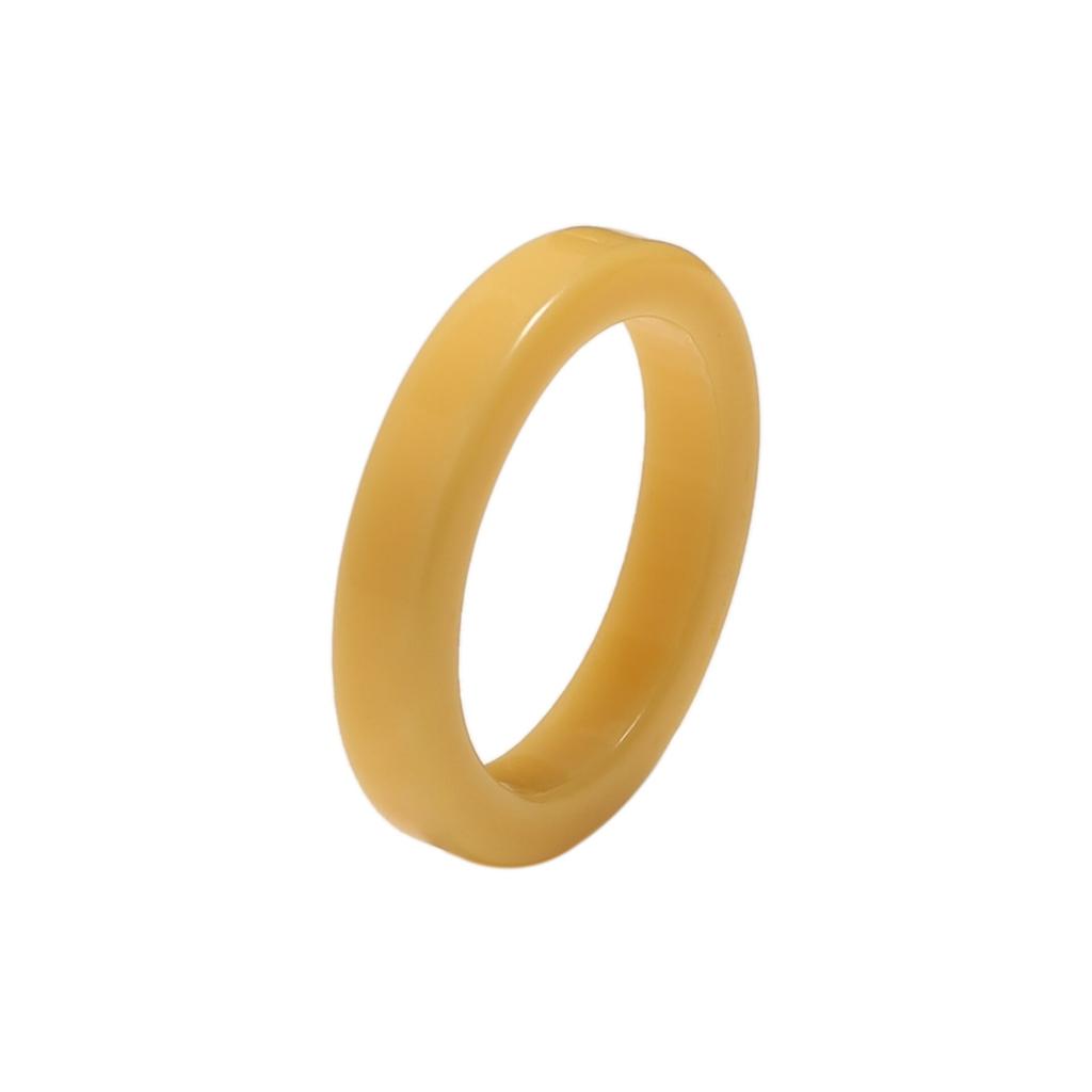 Модные разноцветные акриловые кольца из смолы для женщин Простые однотонные геометрические круглые кольца для пальцев Ювелирные изделия Подарок Anillo Mujer AVE