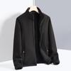 Unisex Thick Fleece Jacket with Velvet Lining, Large Size, Ideal for Outdoor Wear and Layering.