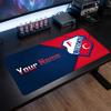 FC Utrecht  Custom Large Mouse Pad, Personalized Name Text Print, Football Logo Non‑Slip Desk Mat Gaming Gift