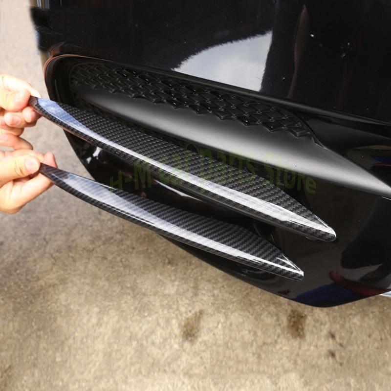 4 шт., хромированная передняя противотуманная фара из АБС-пластика, накладка, Стайлинг автомобиля для Mercedes Benz E Class W213 E200 E300 2016-