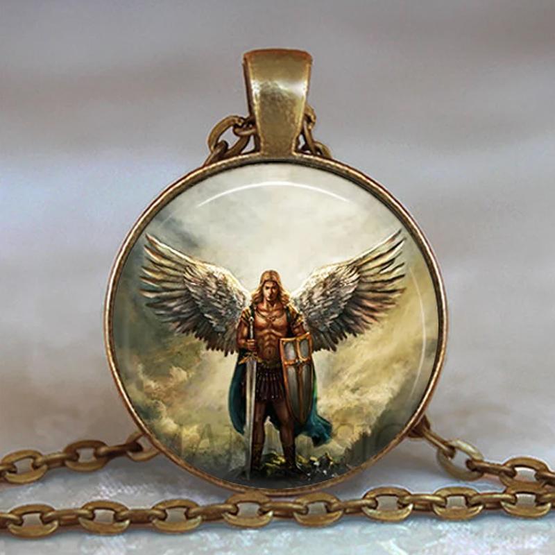 Ожерелье лидера Армии Бога Архангела Михаила, подвеска оккультного защитника архангела Михаила, оккультные украшения архангела Михаила
