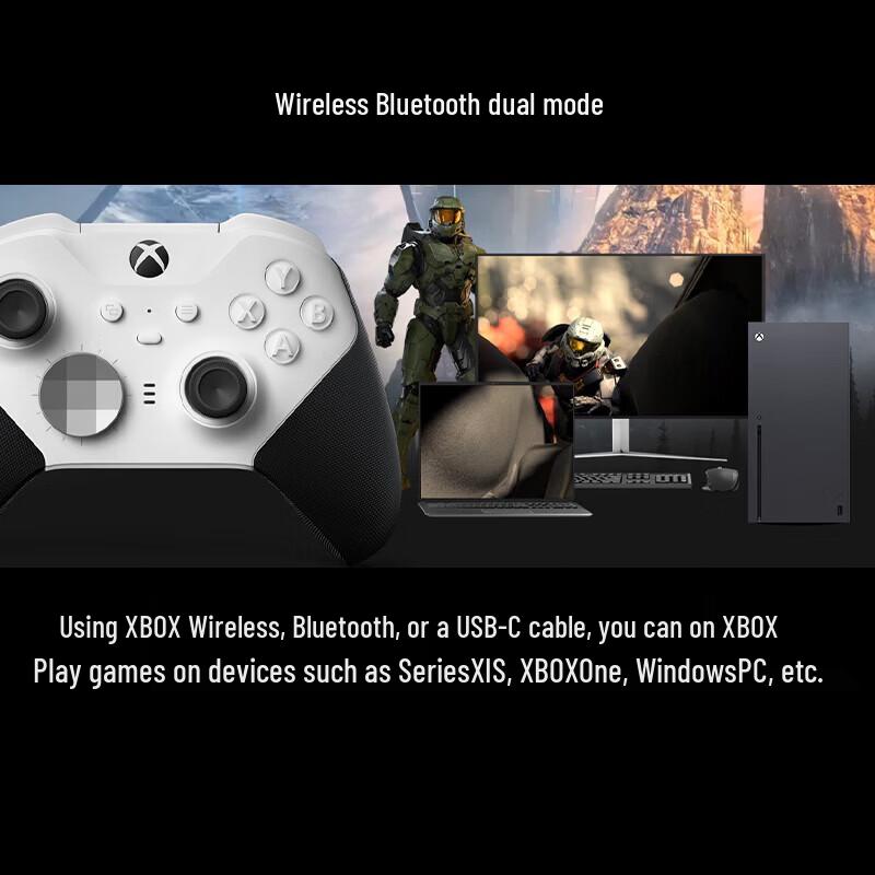 Microsoft Беспроводной контроллер Xbox Elite Series 2 - Белая версия