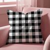 Checkered pattern Cushion Cover MultiScene Pillow Cover for Home  Car  Reversible Soft  Durable for Daily Use