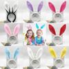 Пасхальный обруч с кроличьими ушками для взрослых и детей, маскарадная тиара, новый головной убор, украшение для пасхальной вечеринки