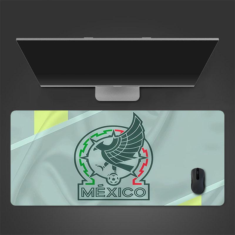 Mexico National Football Team Mouse Pad, Large Gaming Desk Mat, Non-slip XXL Mousepad for Laptop & Tablet, Mini PC Playmat with Stitched Edges