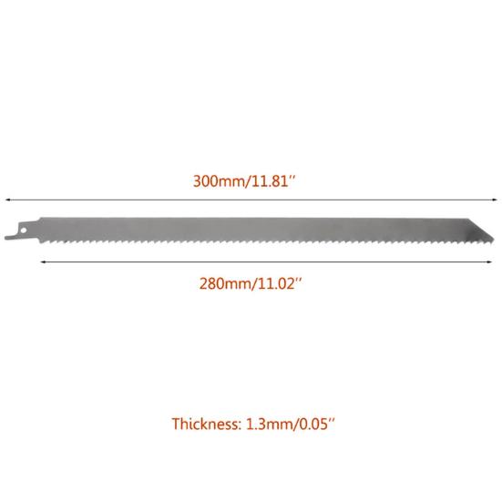5 шт. Лезвие для сабельной пилы Home S1211K 300 мм для резки мяса, костей, кубиков льда