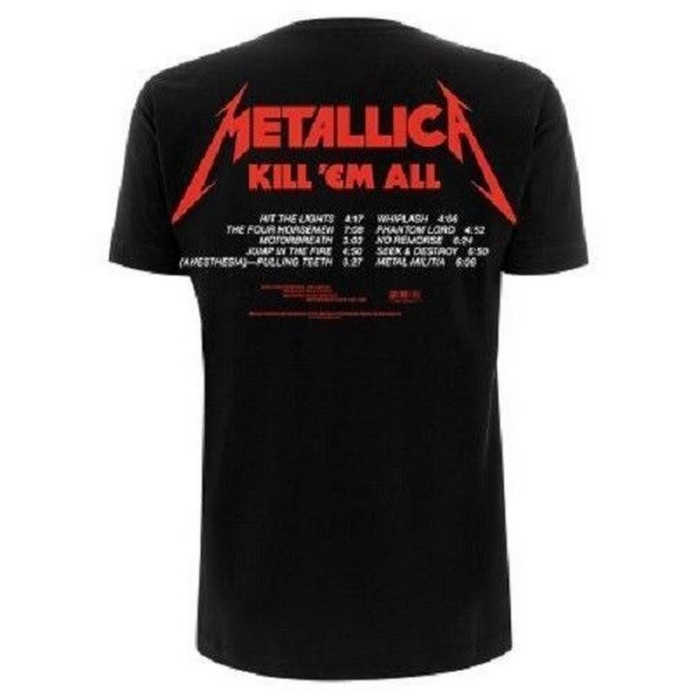 Metallica Unisex Adult Kill Em All Tracks T-Shirt