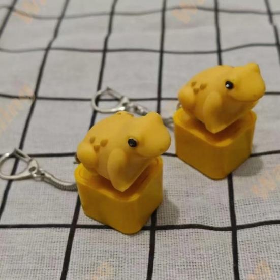 Игрушка-антистресс Лягушка Квакающая Непоседа Брелок Перезаряжаемый Лягушка Кликер с Реалистичными Звуками Портативная Игрушка для Снятия Стресса