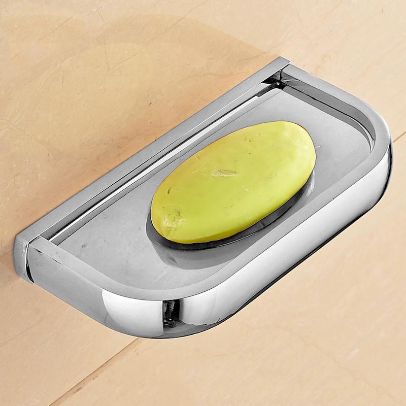 Soap Dishes Solid Brass Wall Mounted Soap Dish Holder For Bathroom Storage Bathroom Accessories Black Soap Box F81359