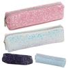 Pencil Case Large Capacity Smooth Zipper Stylish Glitter Sequin Stationery Storage Pouch School Supplies
