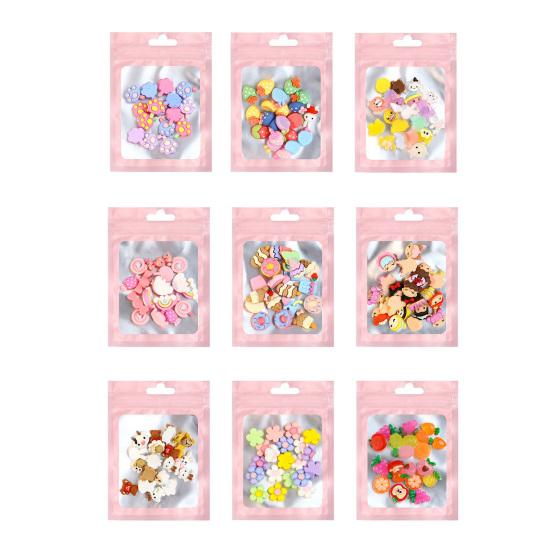 20Pcs Nail Decorations Wide Application Waterproof Lightweight Great Cartoon Animal Ice Cream Candy Heart DIY Ornaments for Girl