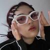 Кошачий глаз неправильные солнцезащитные очки новые солнцезащитные очки интернет-знаменитости защита от солнца УФ-защита солнце