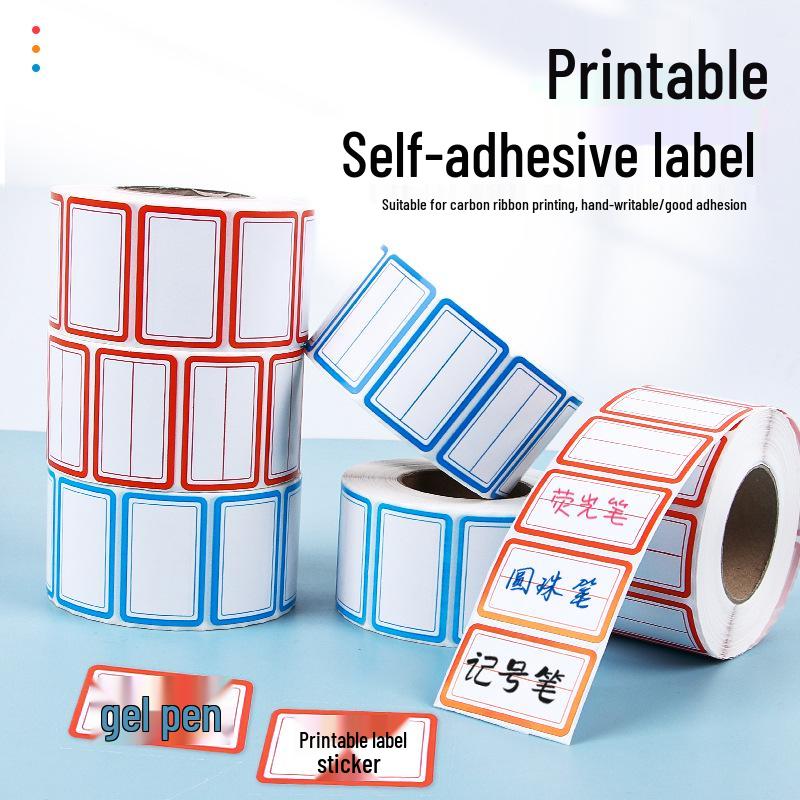 Self-Adhesive Handwritten Label Paper - 1000 Stickers for Office, Name Tags, Price Tags, and Memos