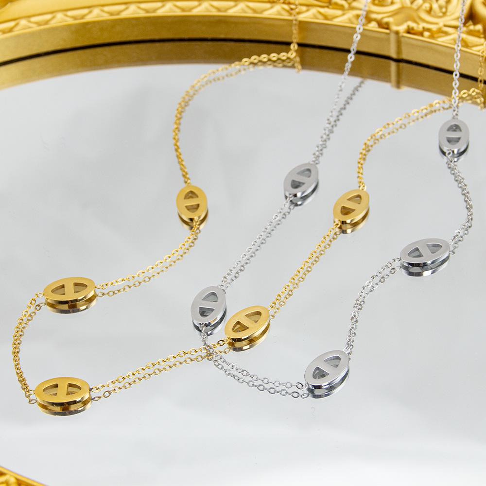 Стильный европейский и американский браслет из титановой стали "Свиное рыло": Простой, Универсальный и Высококлассный