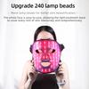 LED Photon Infrared Beauty Mask, USB-Powered Skin Care Device, Reduces Fine Lines & Brightens Skin Tone, Silicone Facial Rejuvenation Mask