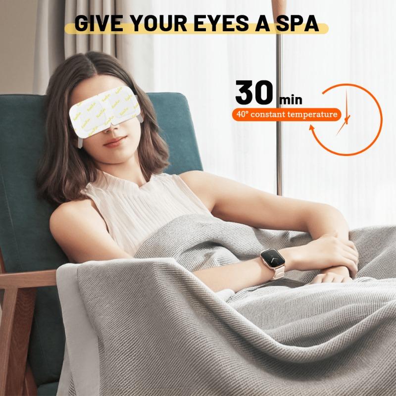 5/10 шт. паровая маска для глаз снимает усталость глаз, быстро погружает в сон, блокирует свет и защищает глаза, горячий компресс постоянной температуры