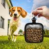 Zipper Closure Dog Treat Pouch Transparent Window Pet Snack Bag Dog Training Bag  Travel
