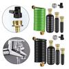 Retractable Brass Faucet Adapter With Flexible Hose For Garden Irrigation Drainage Kit Durable ABS Material Leak Proof Design
