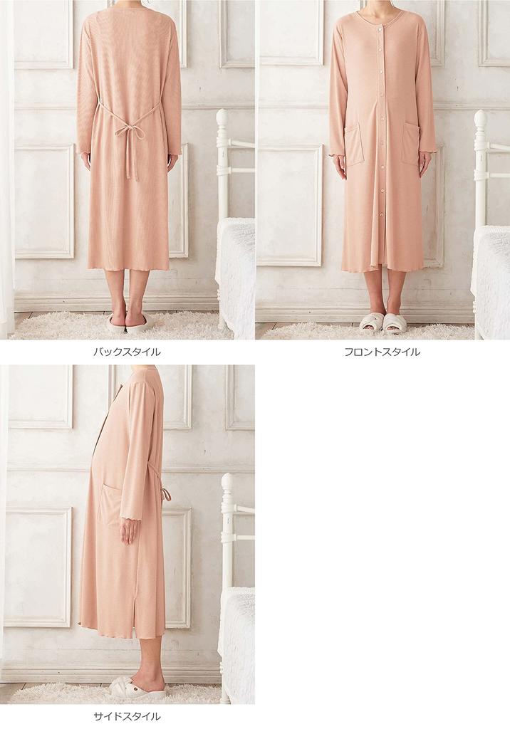 Для беременных с открытым передом, удлиненная, можно использовать в течение длительного времени после L Темно-синий 10302370 [ANGELIEBE] Пижама, гладкая, тонкая, в рубчик, ночная рубашка, платье,