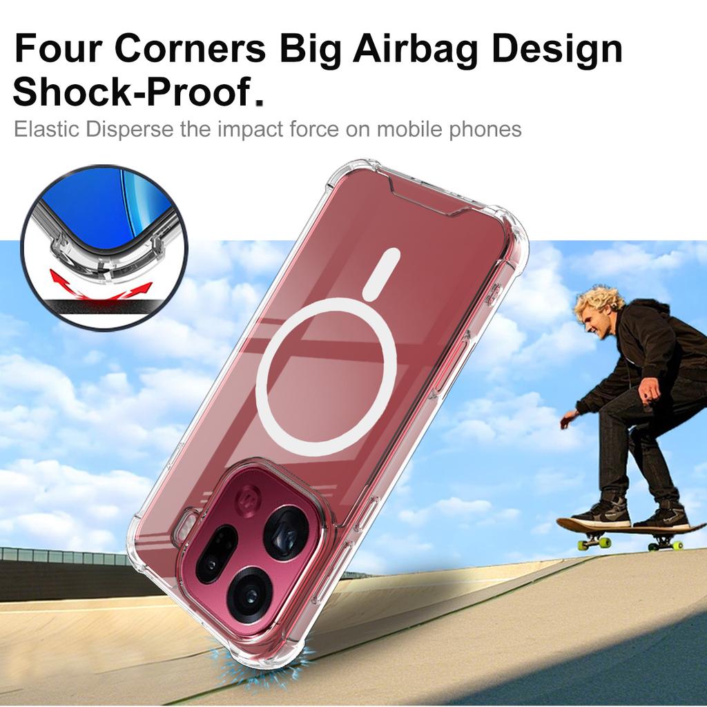 Для телефона OPPO Find X9 Pro 5G Чехол IMAK Ударопрочный Мягкий Космический Магнитный Чехол