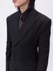 2026 New Men's Double Breasted Slim Fit Tuxedo Blazer, Red Inner Lining Peplum Waistcoat Style, Padded Shoulder Wedding Suit Jacket