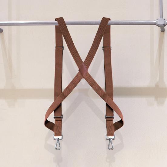 Регулируемые подтяжки унисекс с 2 пряжками, нескользящие съемные X-задние зажимы для рубашки, эластичные подтяжки, аксессуары для одежды