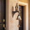 Religious Our Lady of Grace Wall Bell Antique Virgin Mary Statue Vintage Medal Doorbell  Home Decor