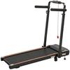 Foldable Treadmill With Removable Desk 2.5HP 1 12 KM H LED Display Handlebar And Mobile Phone Holder Black