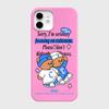 Чехол для телефона iPhone 17 16 15 14 13 12 11 Pro Max X XS XR Plus Air Глянцевая пленка Жесткая крышка из ПК Роскошный Clmj Корейский Милый Медведь
