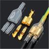 50Sets One Female and Two Male 4.0 Bullet Terminal Electrical Wire Connector Diameter Male Female 1:2 Transparent Sheath